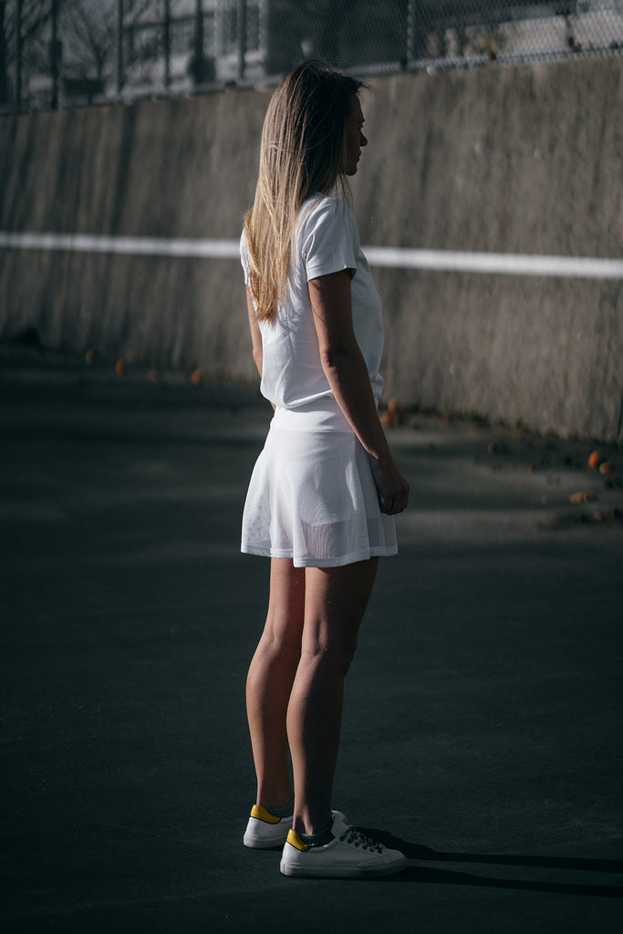 Aleksandra Skort - White sustainable fashion