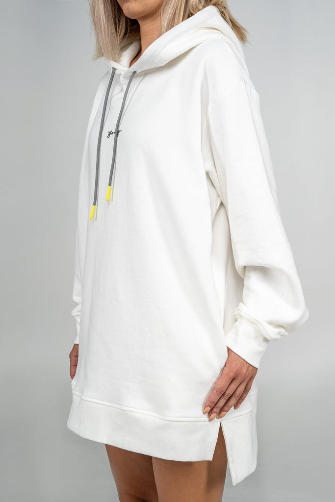 The Ecolena Hoodie - Ivory sustainable fashion tennis sweater