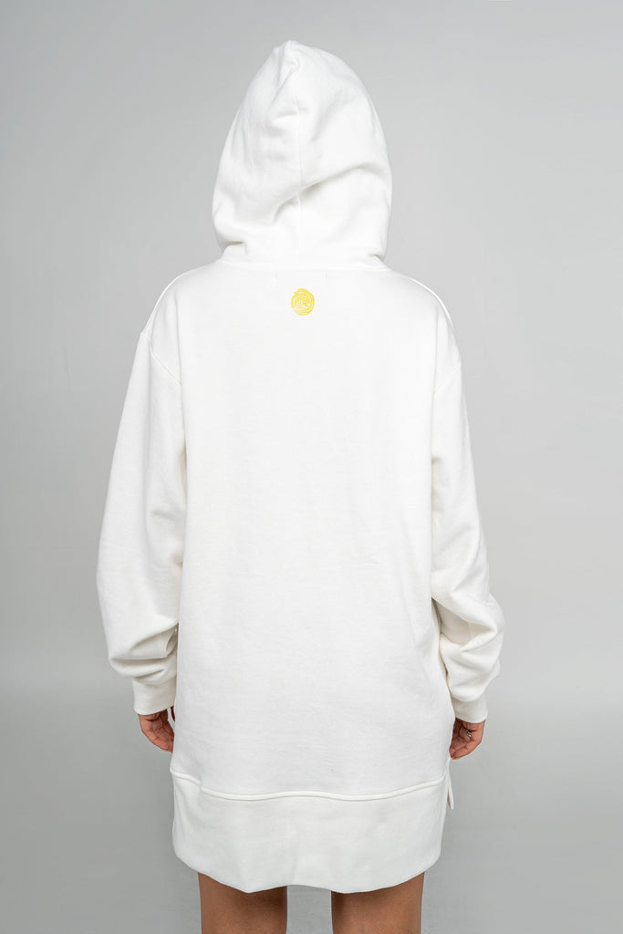 The Ecolena Hoodie - Ivory sustainable fashion pickleballsweater