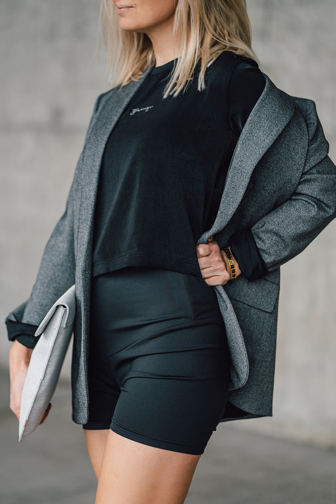 Bianca Crop Tee sustainable fashion luxury activewear